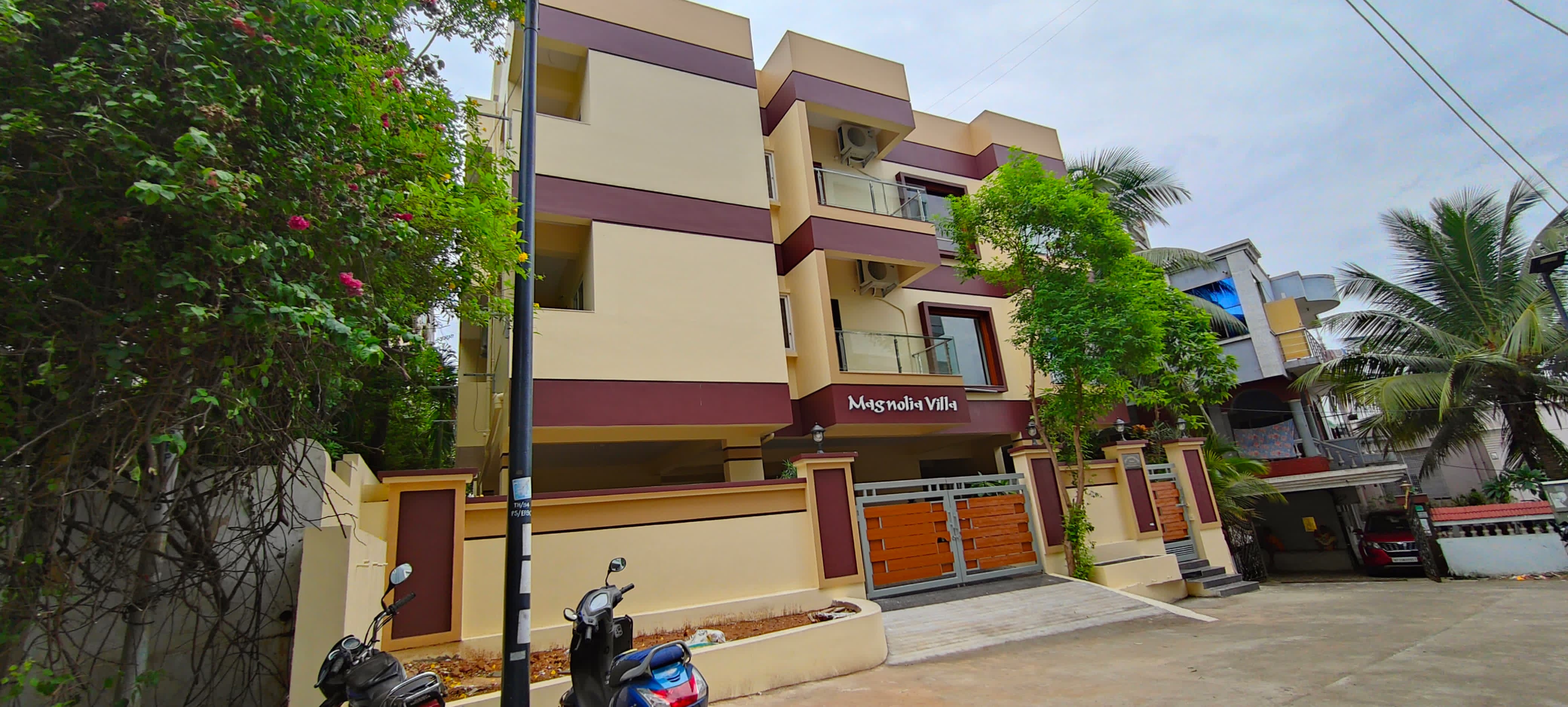 Magnolia Villa exterior facade in Visakhapatnam